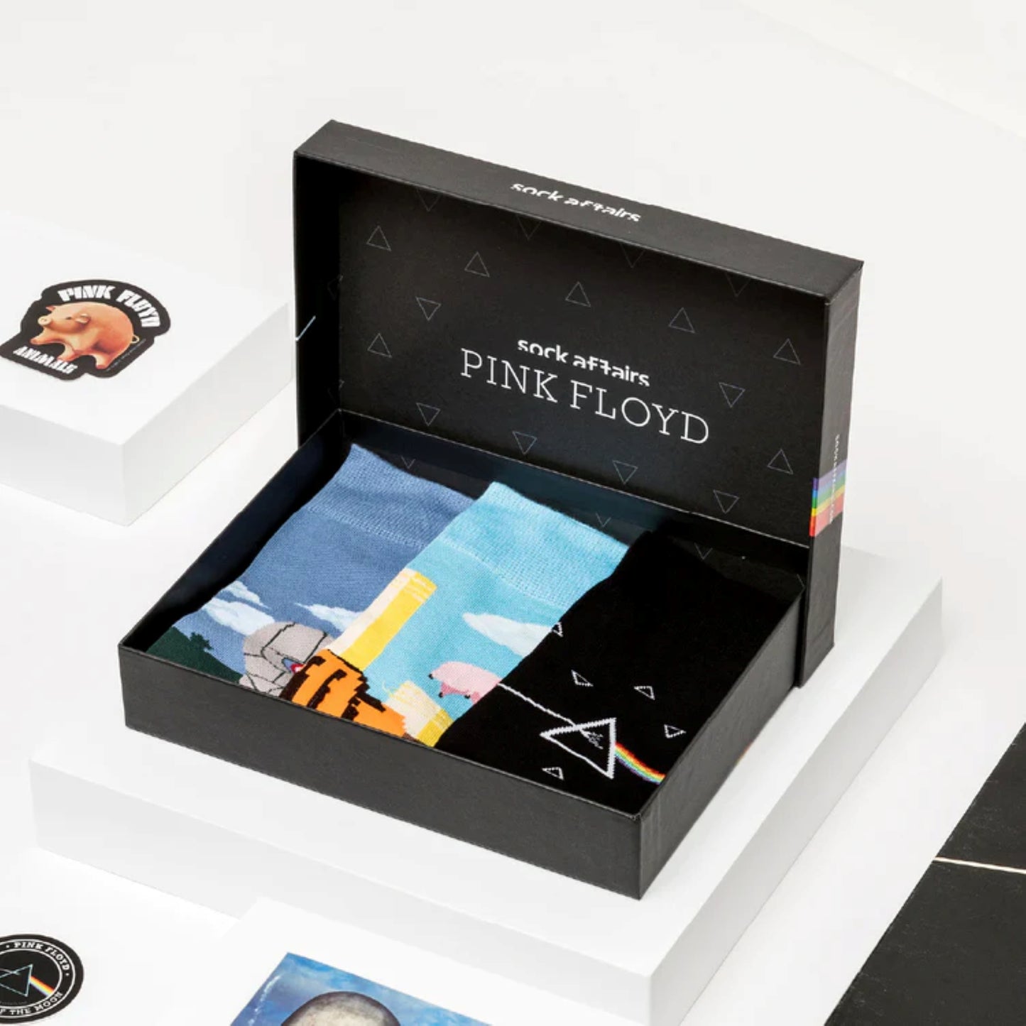 OFFICIAL PINK FLOYD THREE SOCK GIFTSET