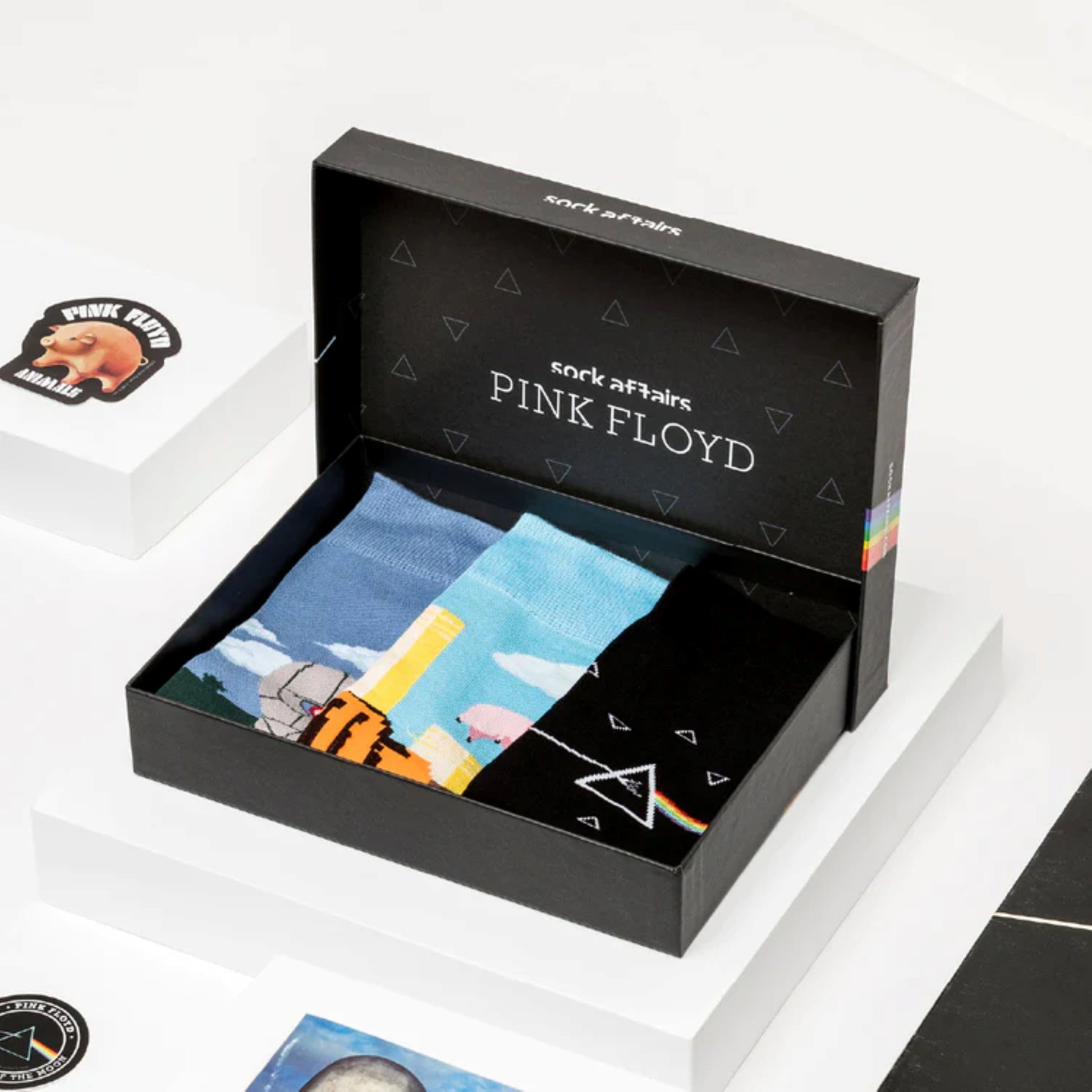 OFFICIAL PINK FLOYD THREE SOCK GIFTSET