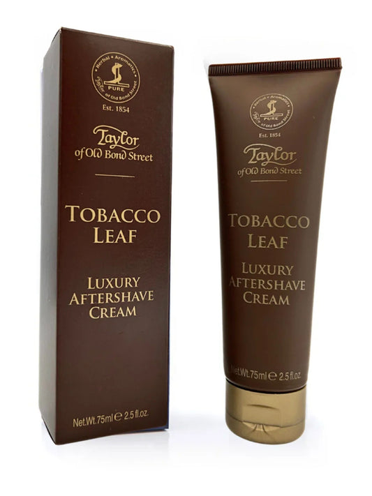 TAYLOR OF OLD BOND STREET TOBACCO LEAF LUXURY AFTERSHAVE CREAM TUBE 75ml