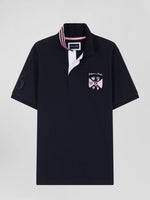 SHORT SLEEVE NAVY WITH PINK POLO