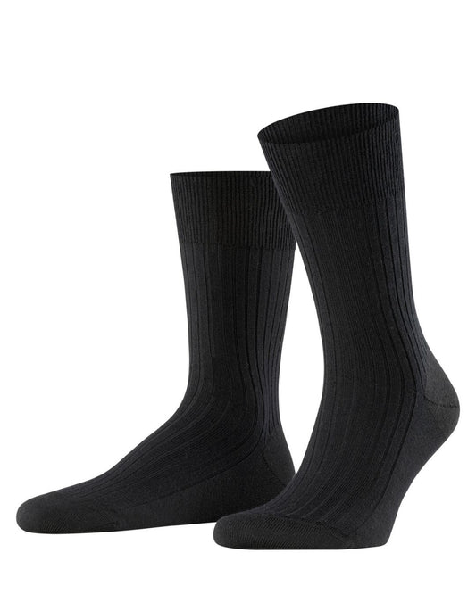 BRISTOL CALF LENGTH BLACK SOCKS