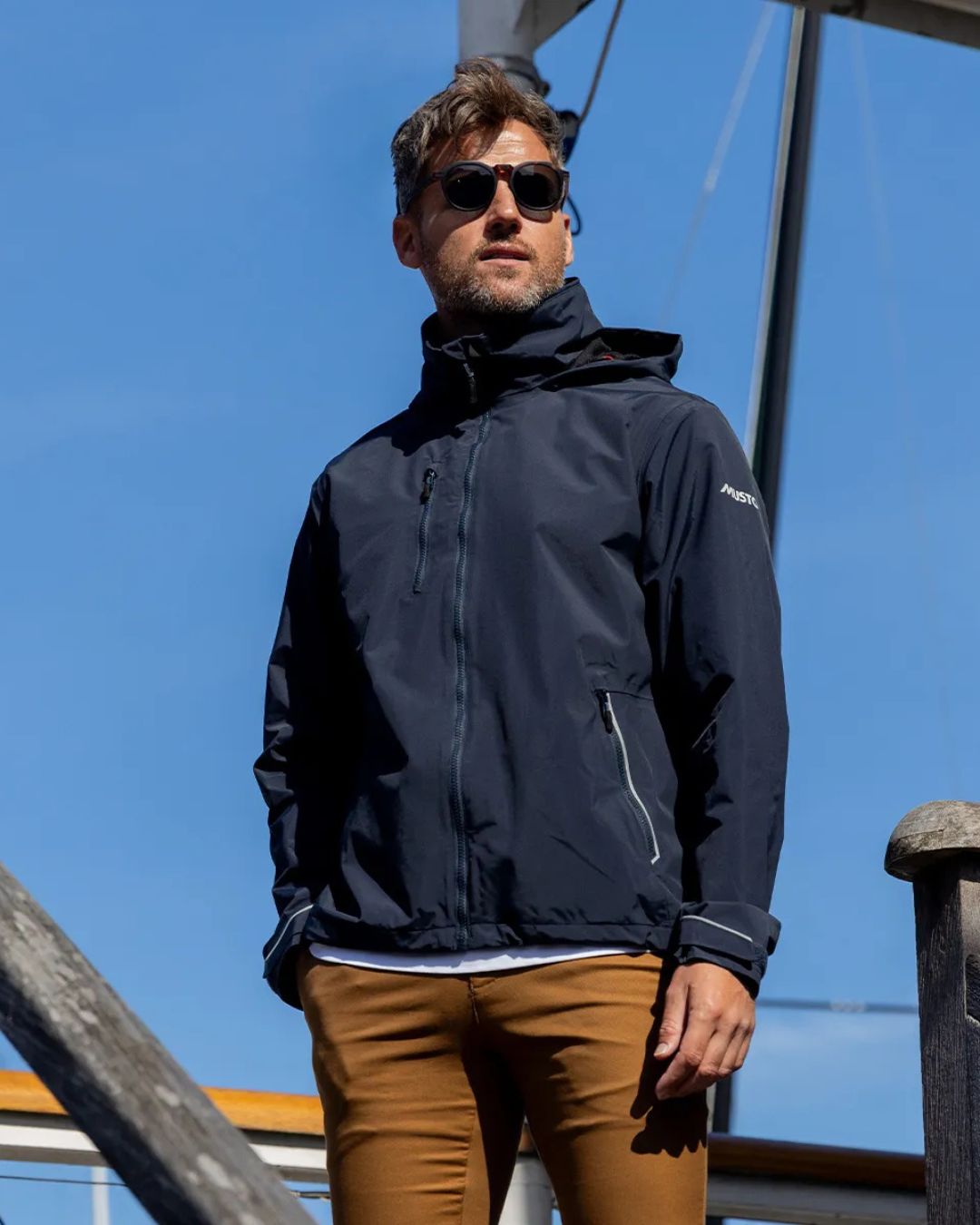 MUSTO SARDINIA TRUE NAVY WATERPROOF ANORAK