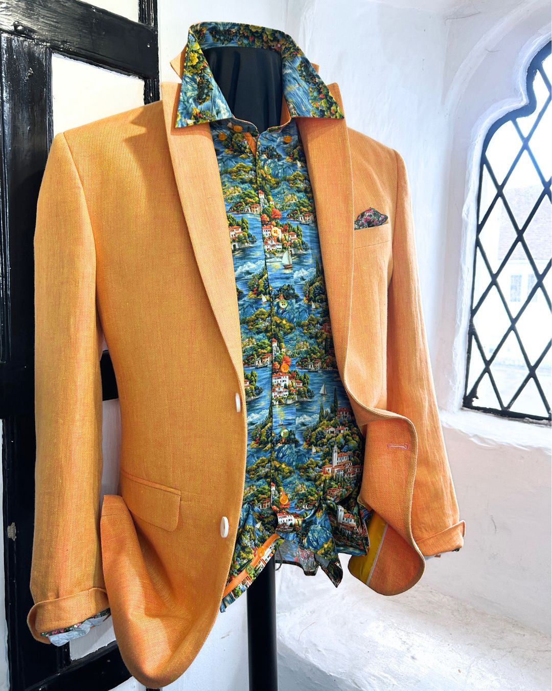 JACK ORANGE LINEN JACKET