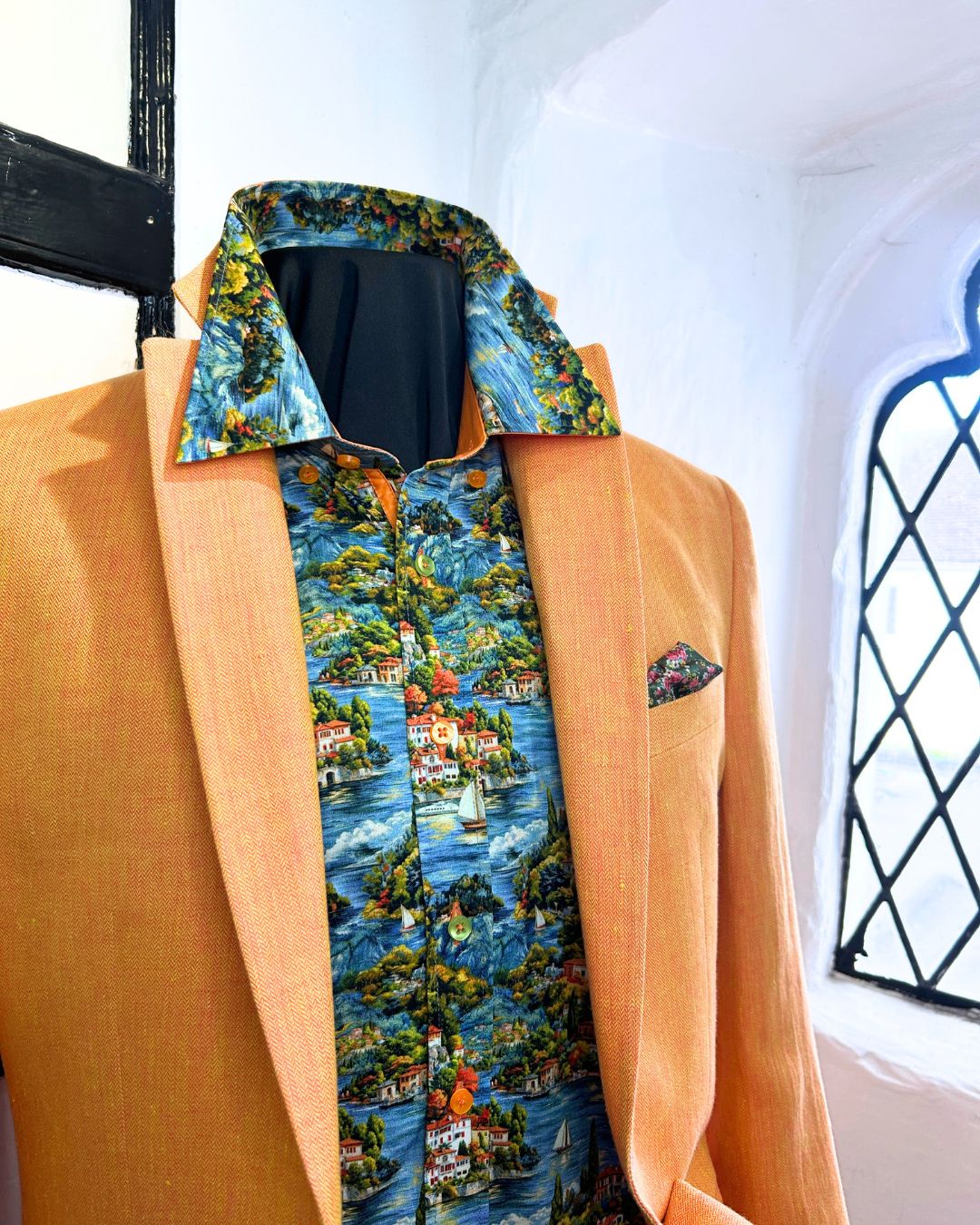 JACK ORANGE LINEN JACKET