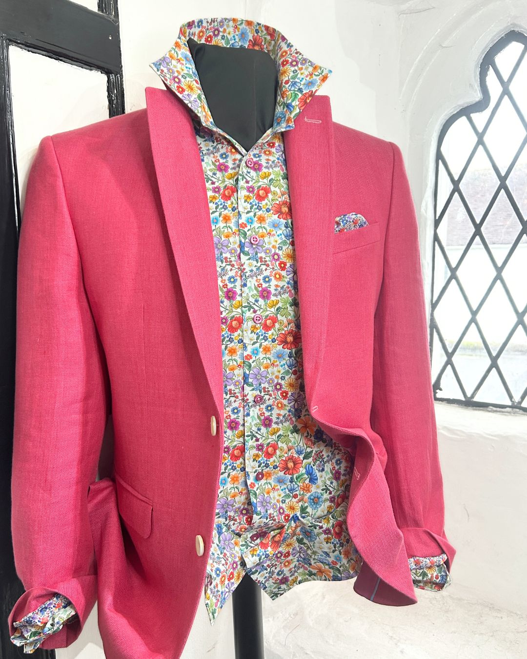 JACK RASPBERRY LINEN JACKET – Hansfords Menswear