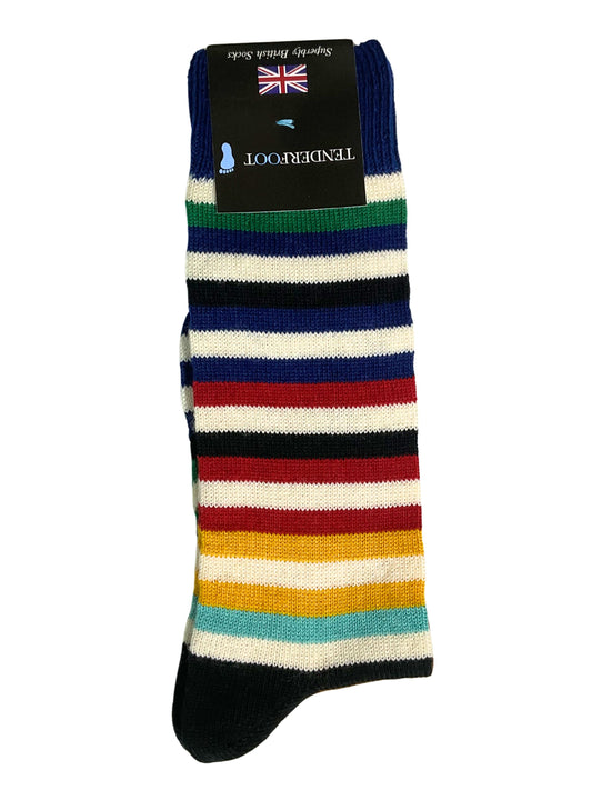 FLUX DRIFT STRIPE WOOL SOCKS