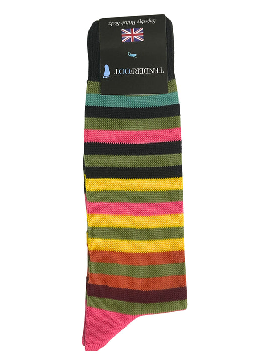 FLUX HYPER STRIPE WOOL SOCKS
