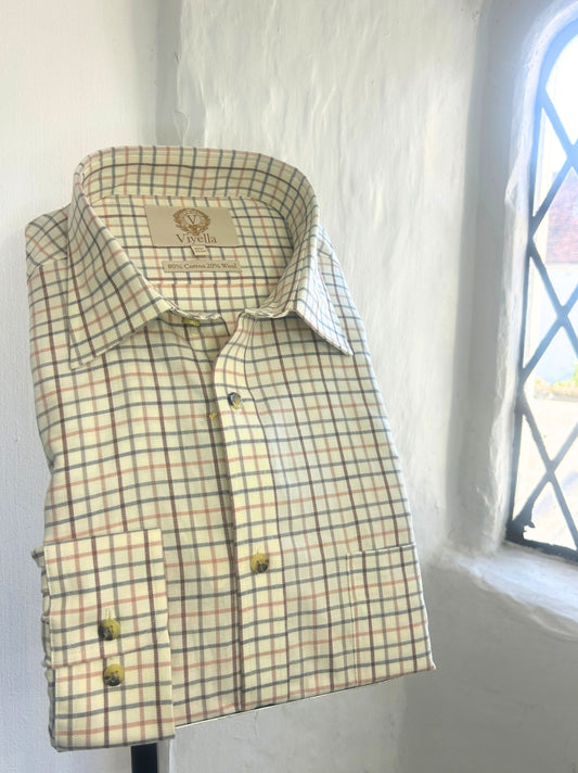 COCOON MINI TATTERSALL LONG SLEEVE SHIRT