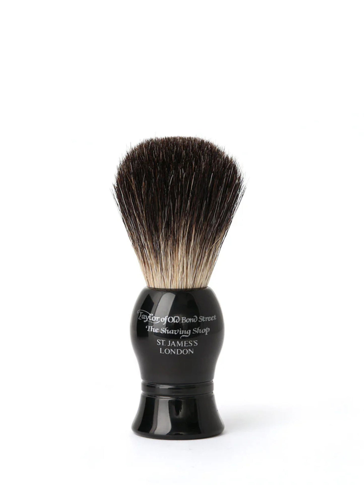 TAYLOR OF OLD BOND STREET PURE BADGER SHAVING BRUSH BLACK