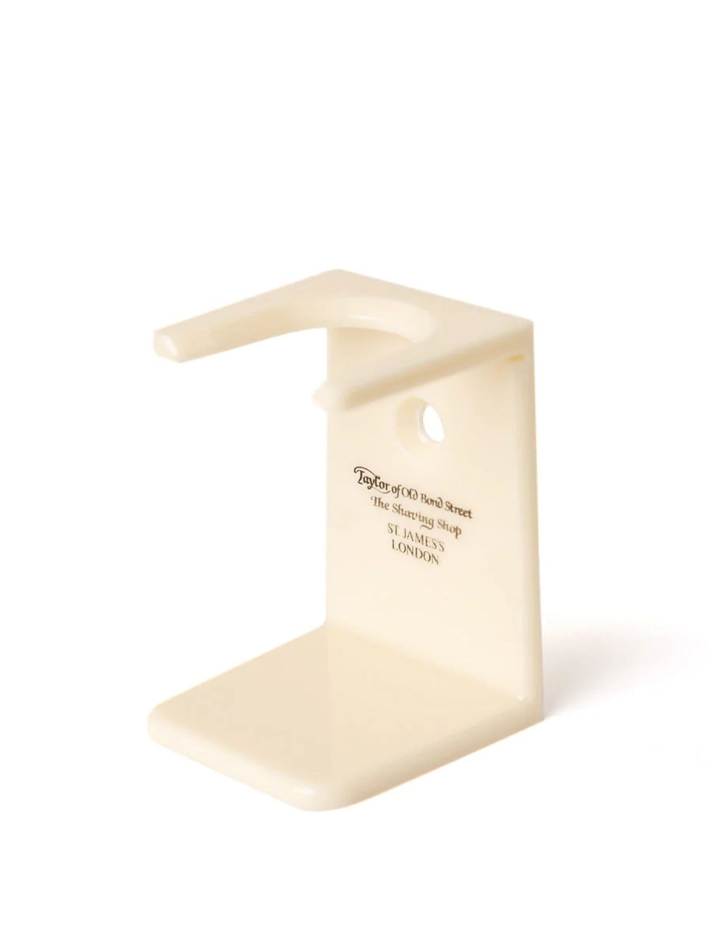 TAYLOR OF OLD BOND STREET SHAVING BRUSH STAND FAUX IVORY