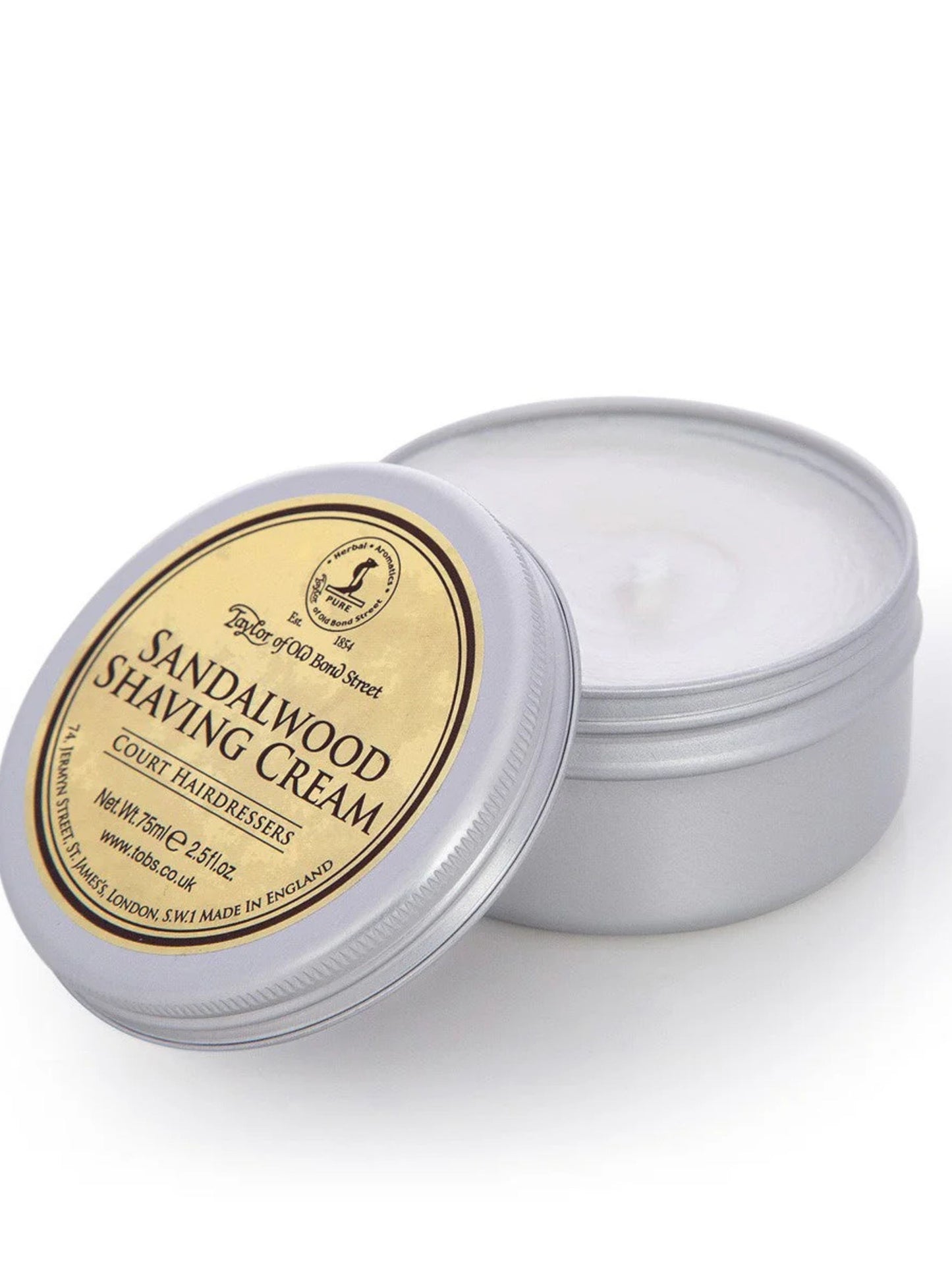 TAYLOR OF OLD BOND STREET SANDALWOOD SHAVING CREAM BOWL 75ml