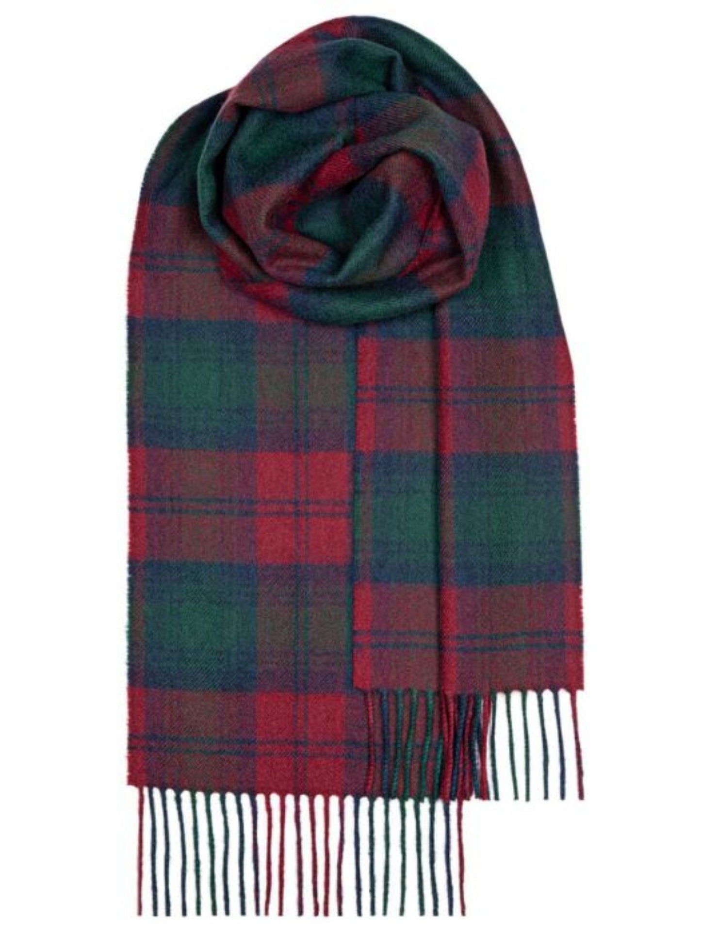 BOWHILL LINDSAY TARTAN LAMBSWOOL SCARF