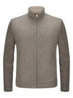 KENNEDY LIGHT BROWN WOOL BLEND JACKET