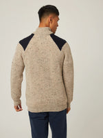 BEXLEY OATMEAL QUARTER ZIP JUMPER