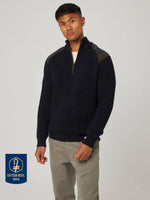 BEXLEY NAVY QUARTER ZIP JUMPER