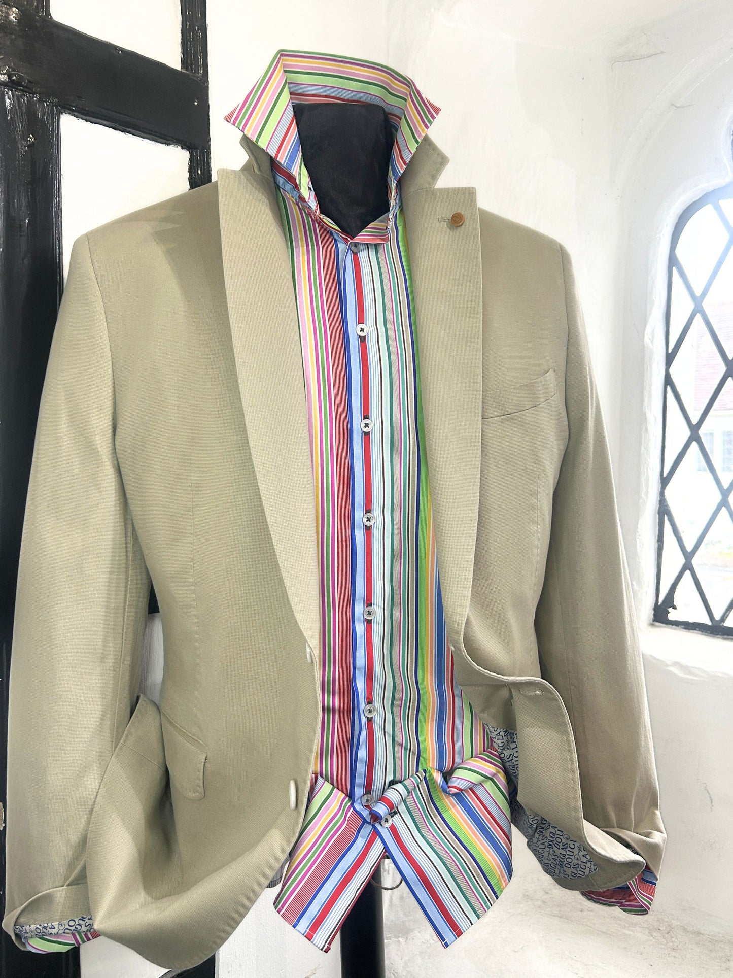 BARCELONA BEIGE COTTON JACKET