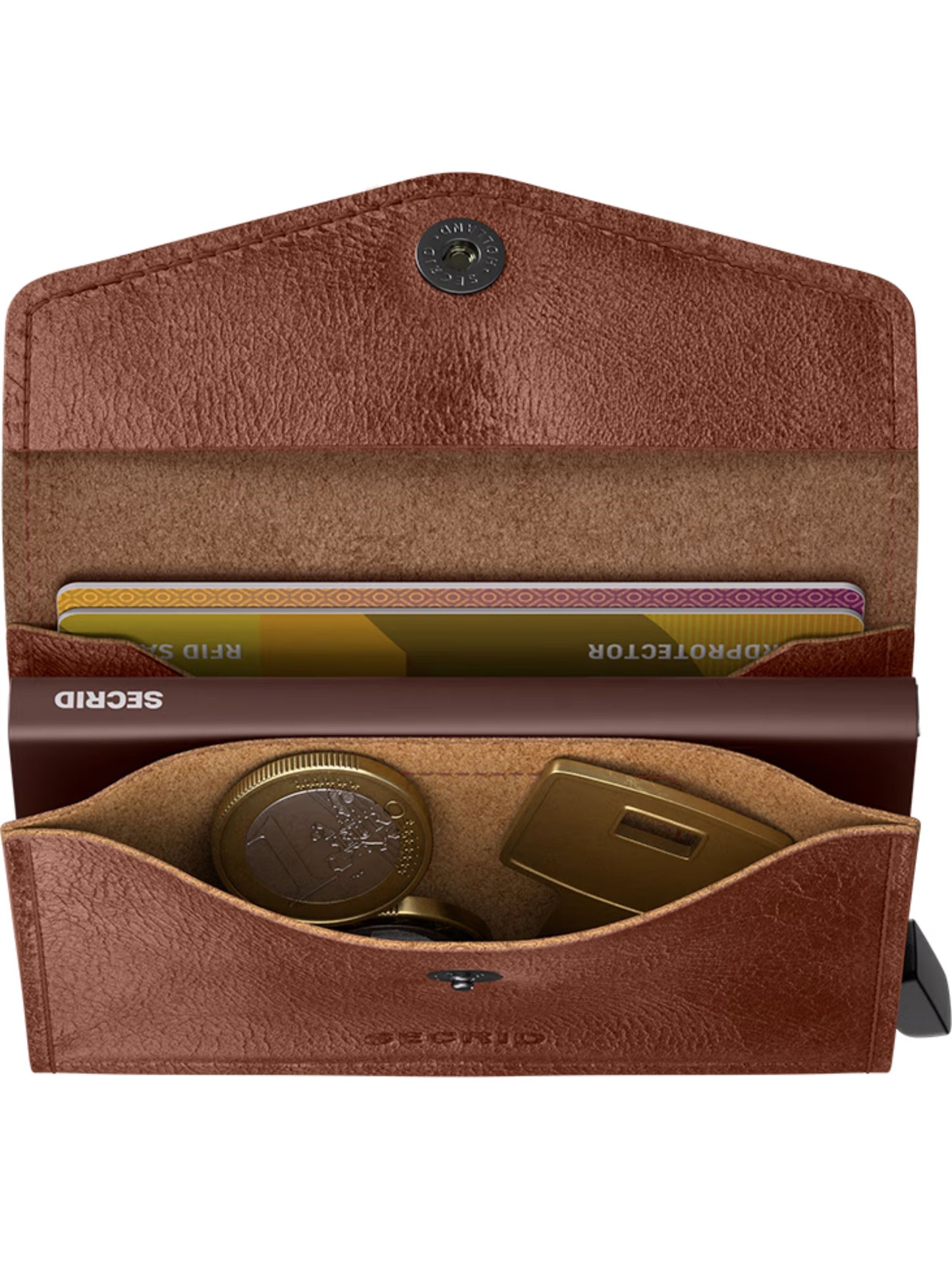 ENVELOPE VINTAGE COGNAC WALLET