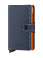 MINIWALLET MATTE NIGHTBLUE & ORANGE