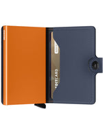 MINIWALLET MATTE NIGHTBLUE & ORANGE