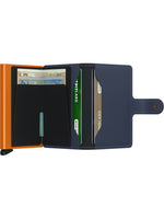 MINIWALLET MATTE NIGHTBLUE & ORANGE