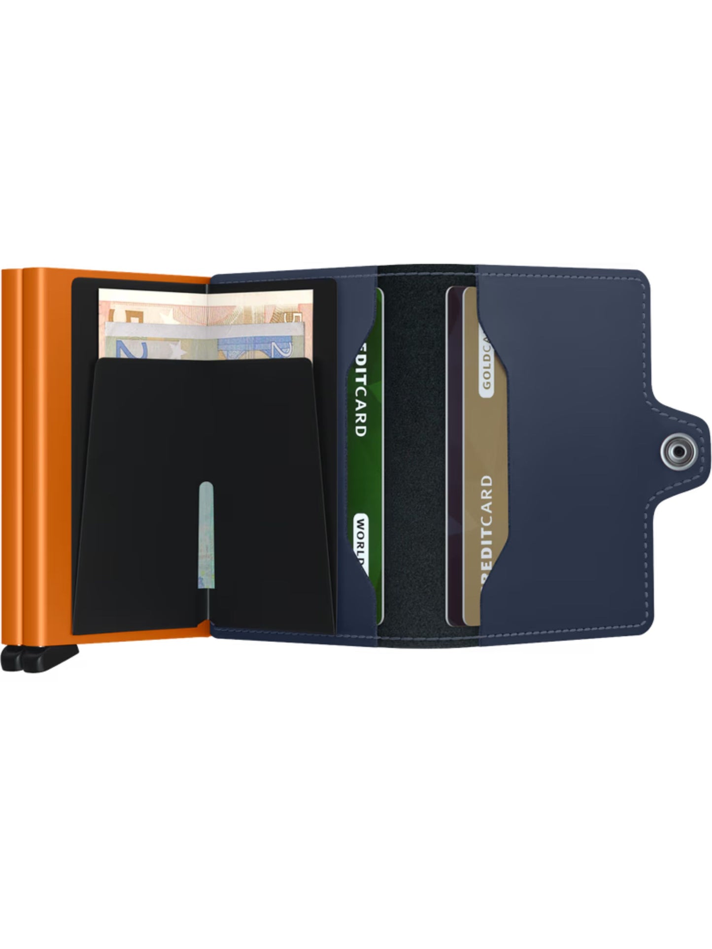 TWINWALLET MATTE NIGHTBLUE AND ORANGE