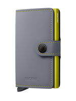 MINIWALLET MATTE GREY & LIME