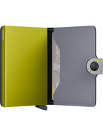 MINIWALLET MATTE GREY & LIME