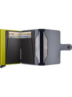 MINIWALLET MATTE GREY & LIME