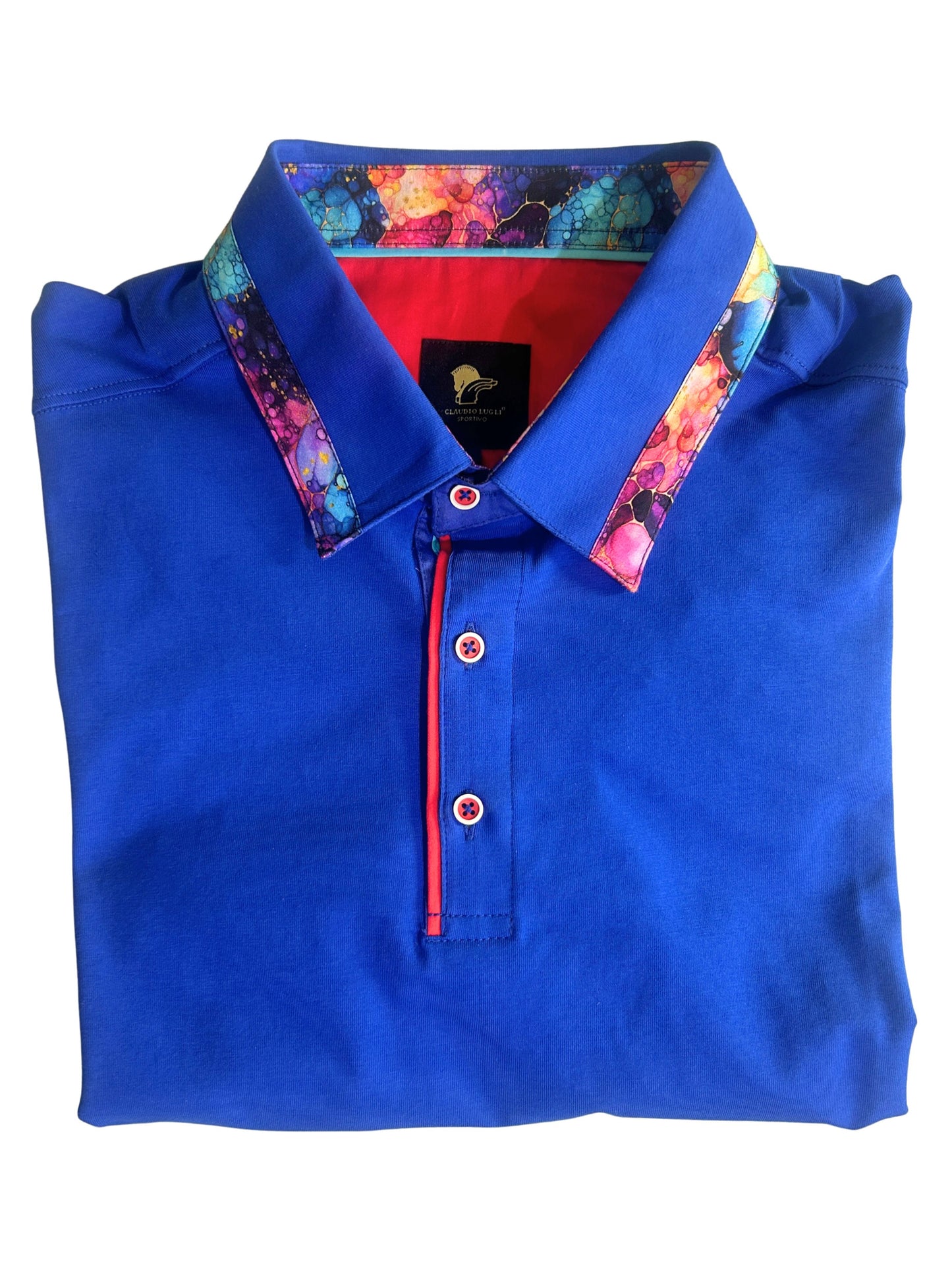 MARBLE TRIM ROYAL POLO