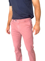 SALMON PINK OSLO ORGANIC COTTON TROUSERS
