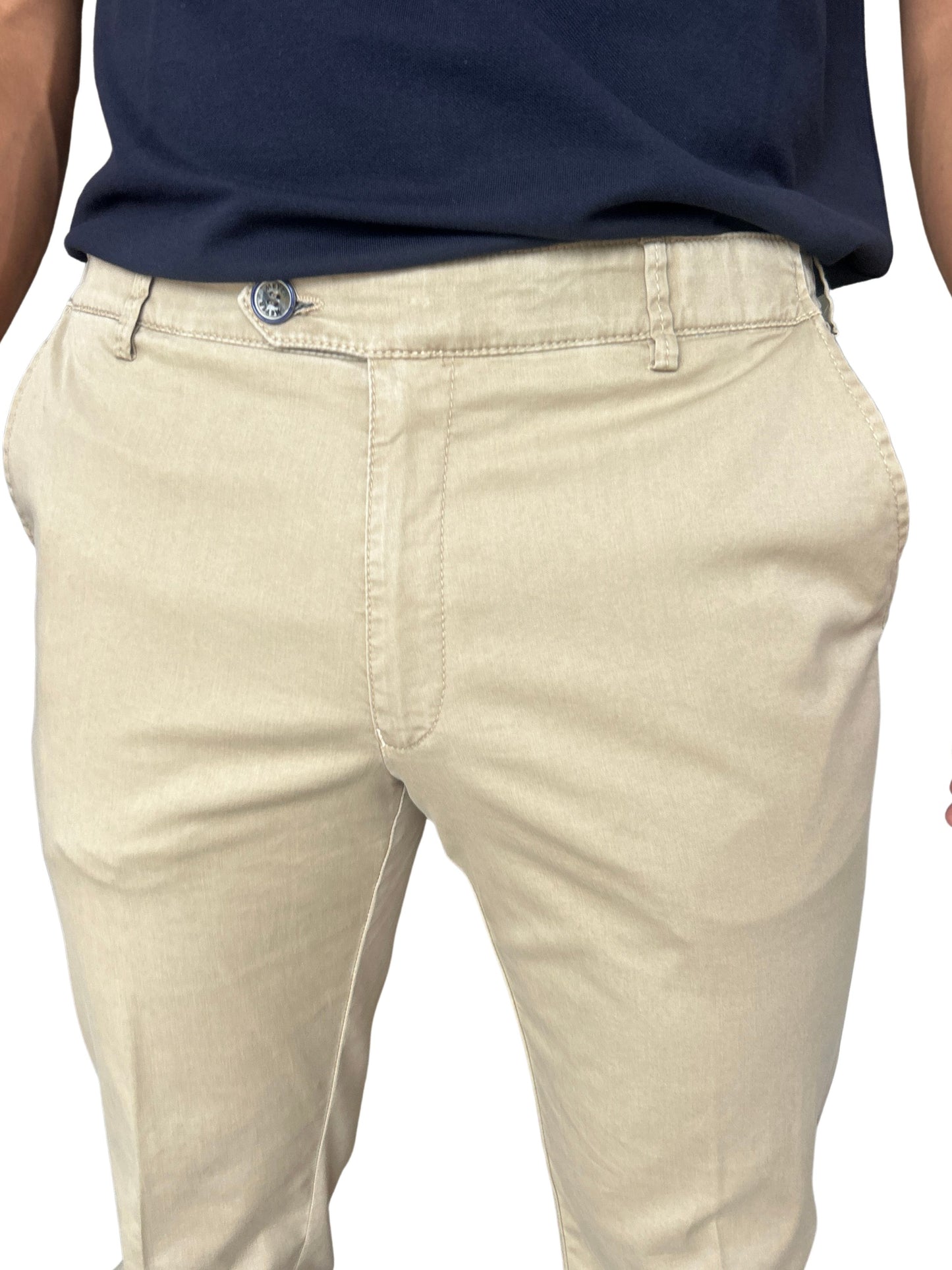 LIGHT BROWN OSLO ORGANIC COTTON CHINOS