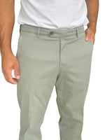 ROMA SOFT GREEN COTTON CHINOS NO TRIM