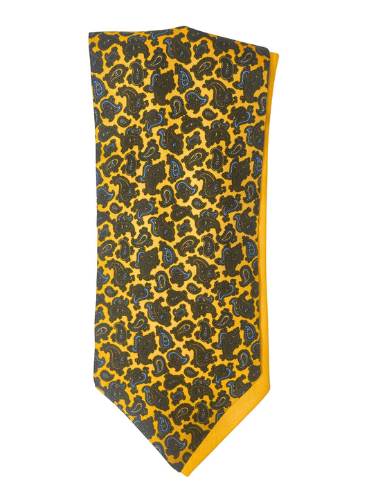 GOLD DETAILED PAISLEY FANCY SILK CRAVAT