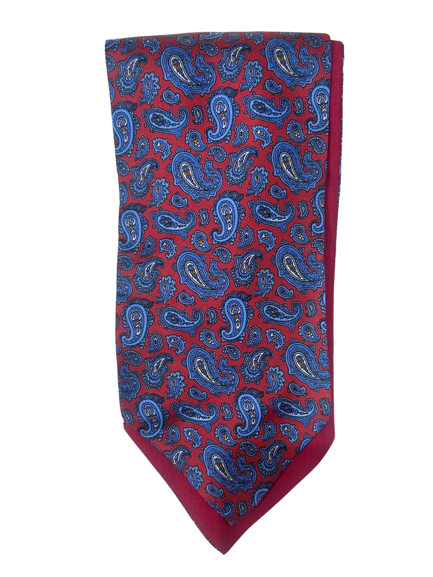 RED CLASSIC MEDIUM PAISLEY SILK CRAVAT