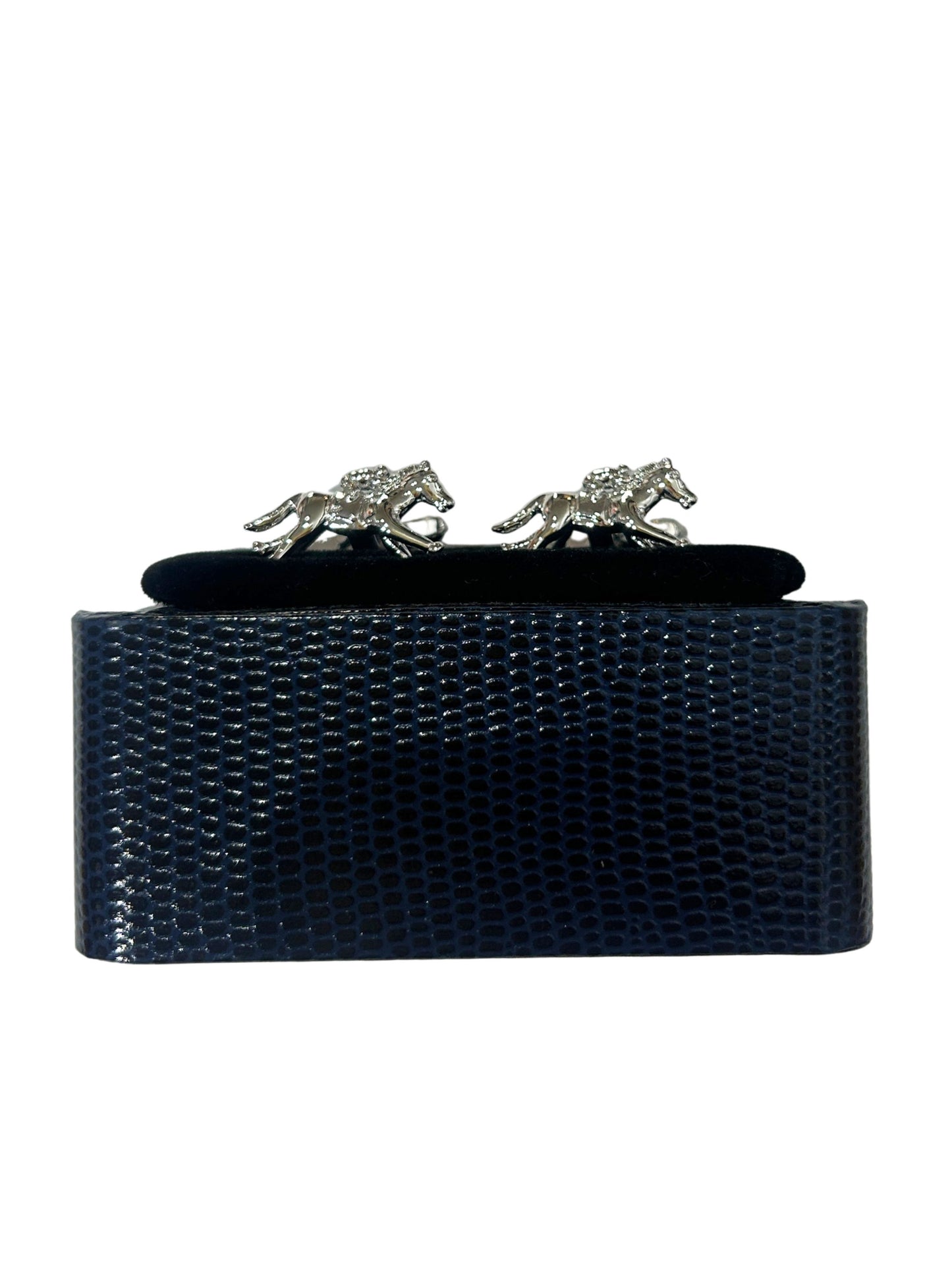 JOCKEY DESIGN IN SILVER BAR CUFFLINKS
