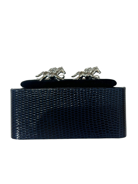 JOCKEY DESIGN IN SILVER BAR CUFFLINKS