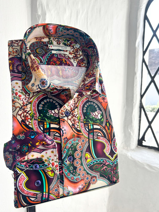 SUNSET PAISLEY LONG SLEEVE SHIRT