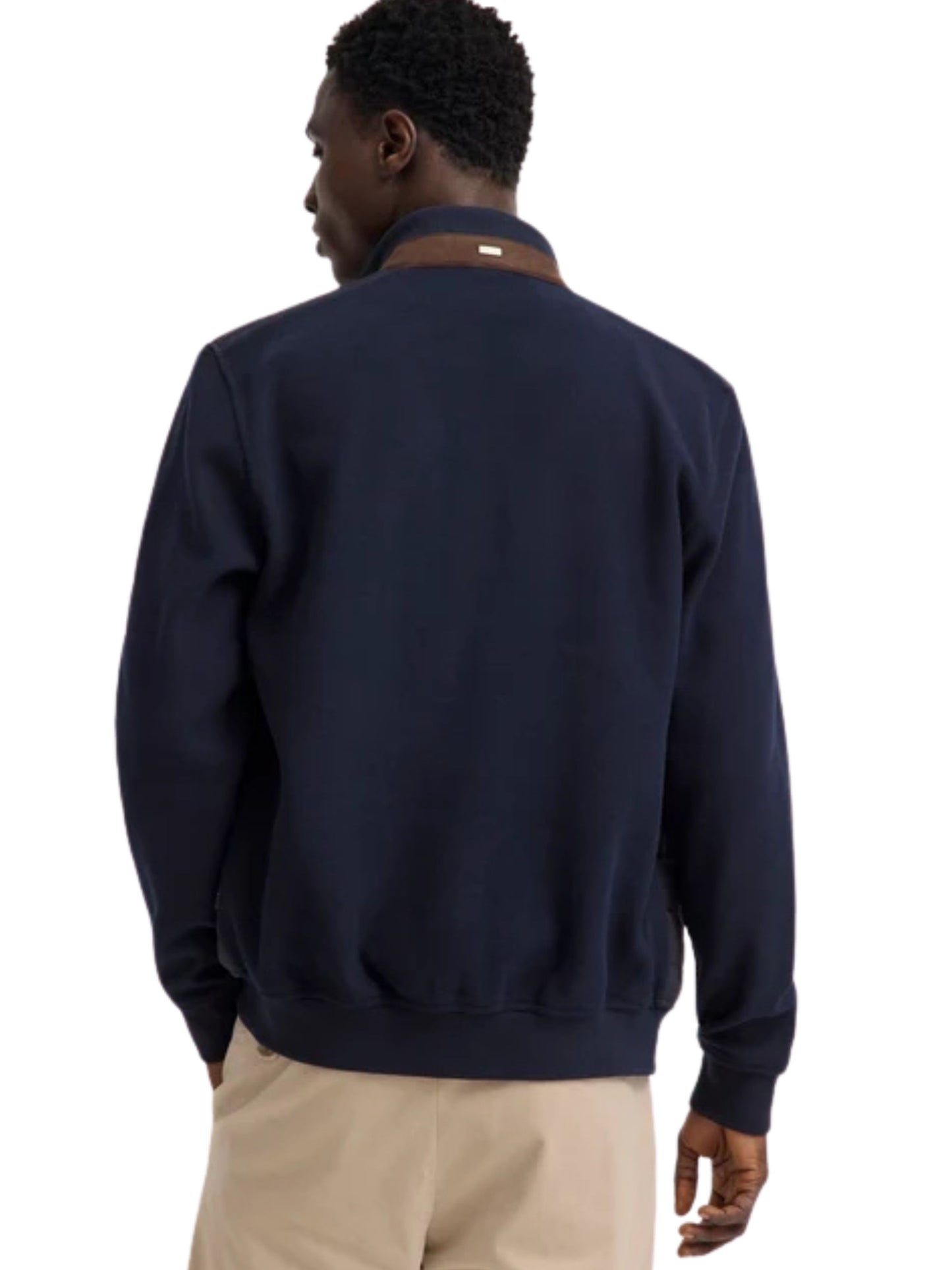 BUGATTI NAVY ZIP THROUGH JACKET