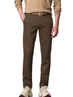NEW YORK MID BROWN COTTON CHINOS