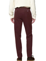 NEW YORK DARK RED COTTON CHINOS