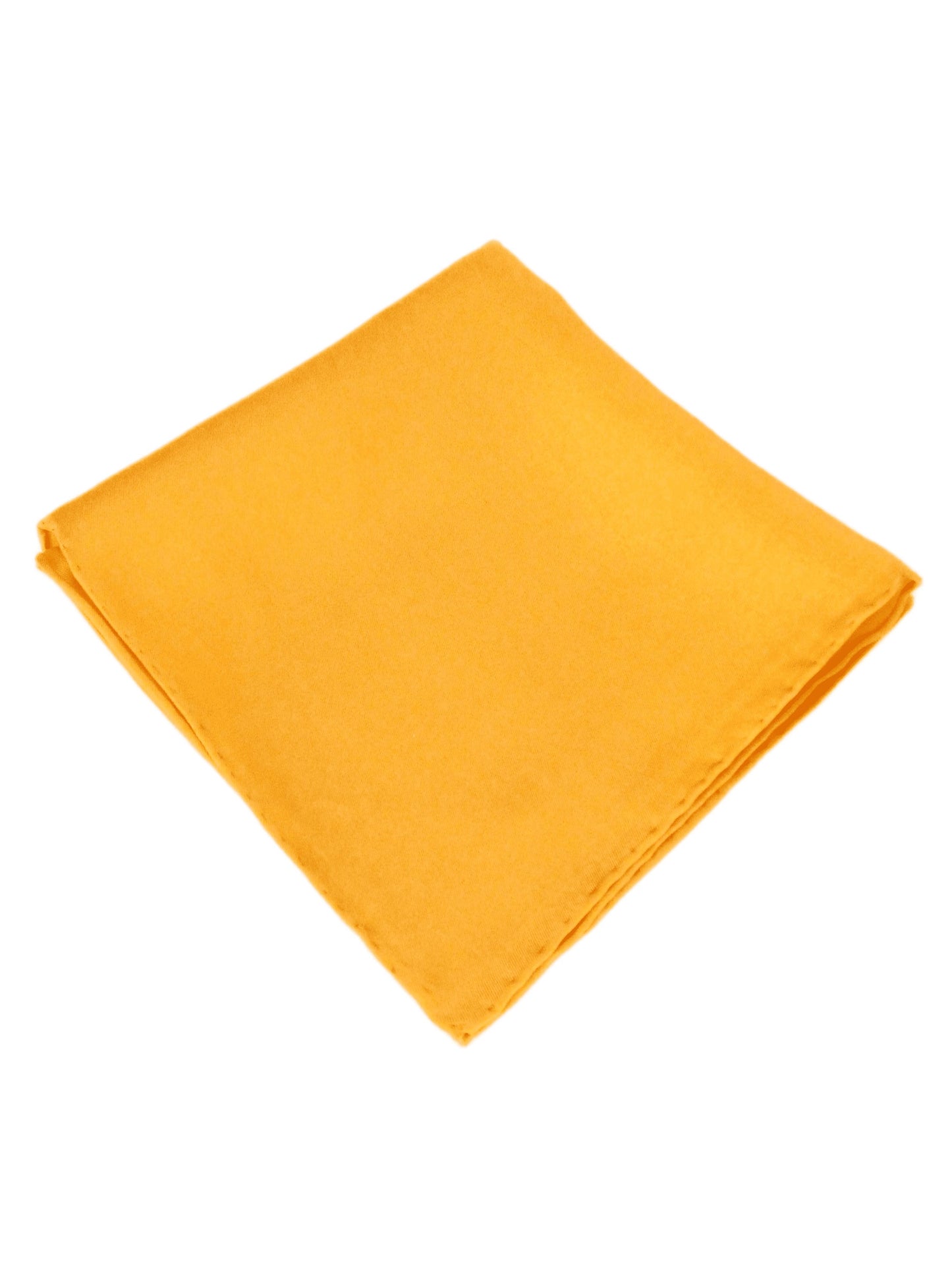 TANGERINE ORANGE SILK VAN BUCK HANDKERCHIEF