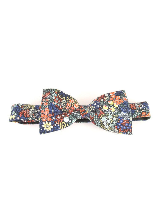 ELDERBERRY READY-TIED BOW TIE MADE WITH LIBERTY FABRIC