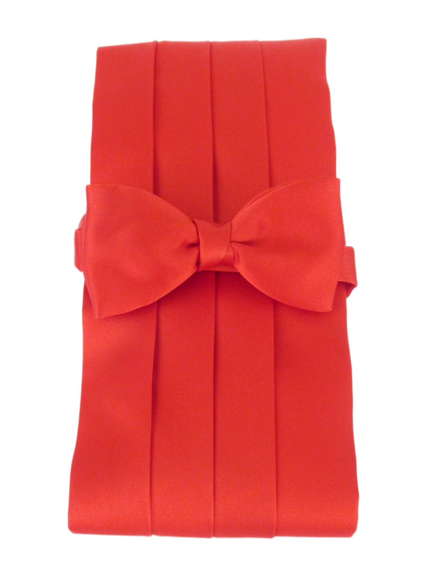 RED BOW TIE AND CUMMERBUND SET