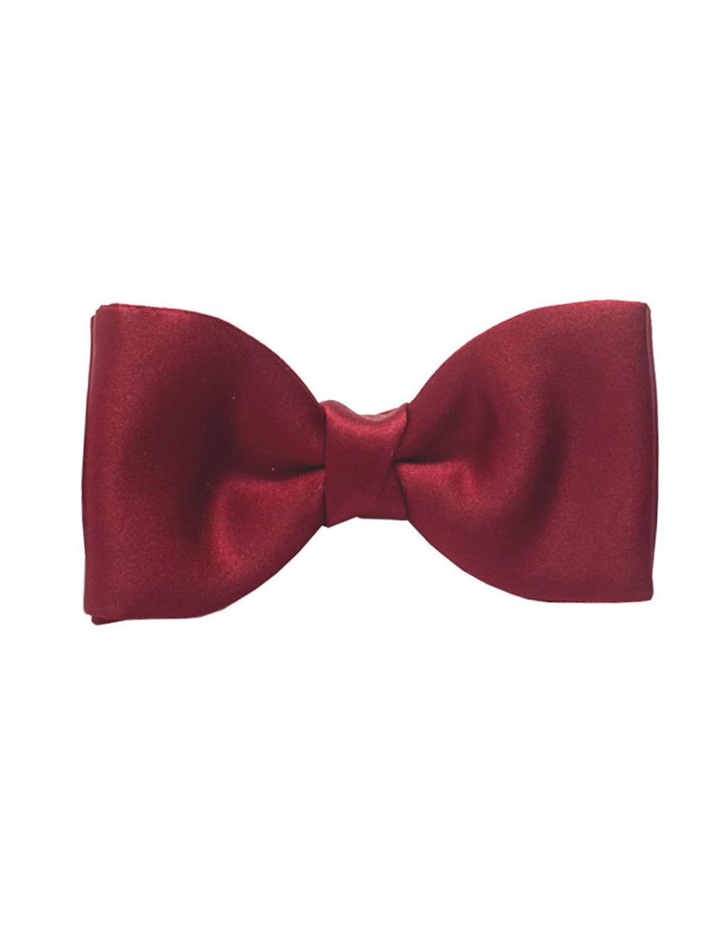 VAN BUCK CHERRY SATIN READY TIED BOW TIE