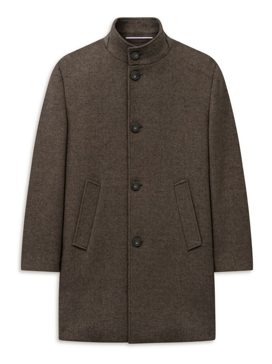 BUGATTI WOOL BLEND BROWN COAT