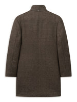 BUGATTI WOOL BLEND BROWN COAT