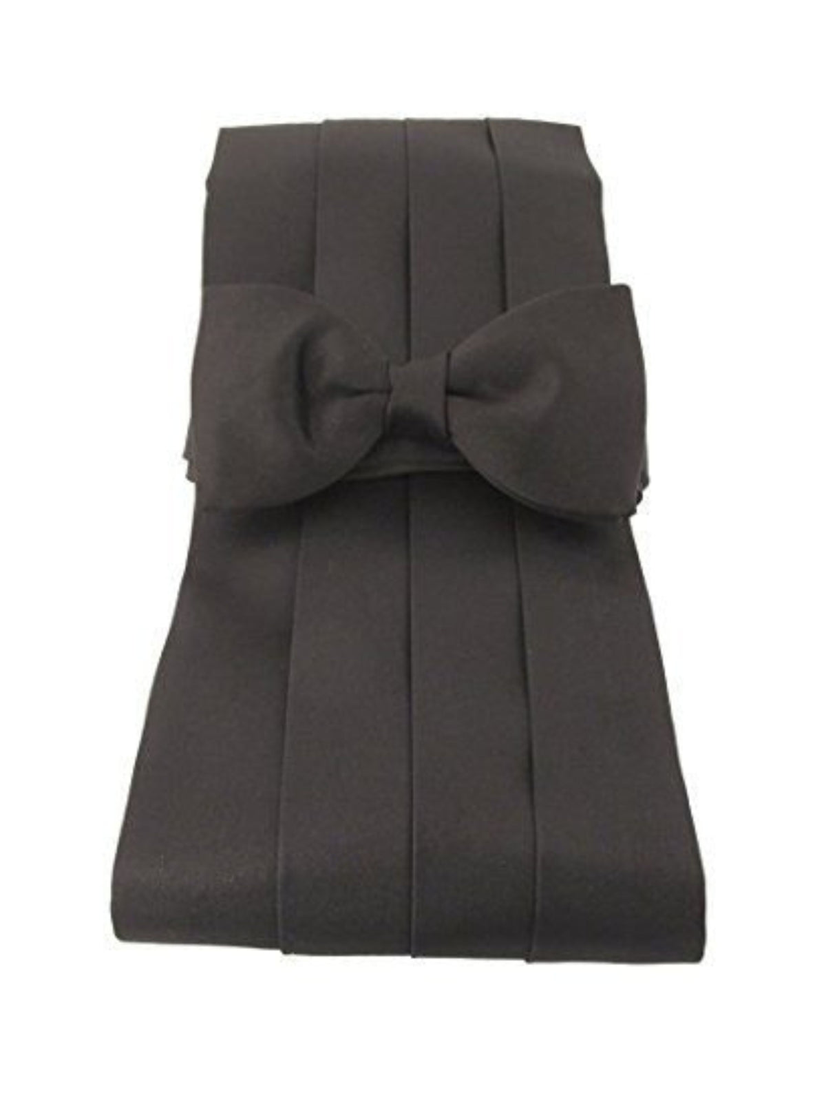 BLACK SILK CUMMERBUND SET