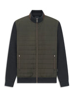 BUGATTI GREY AND GREEN ZIP THROUGH JACKET