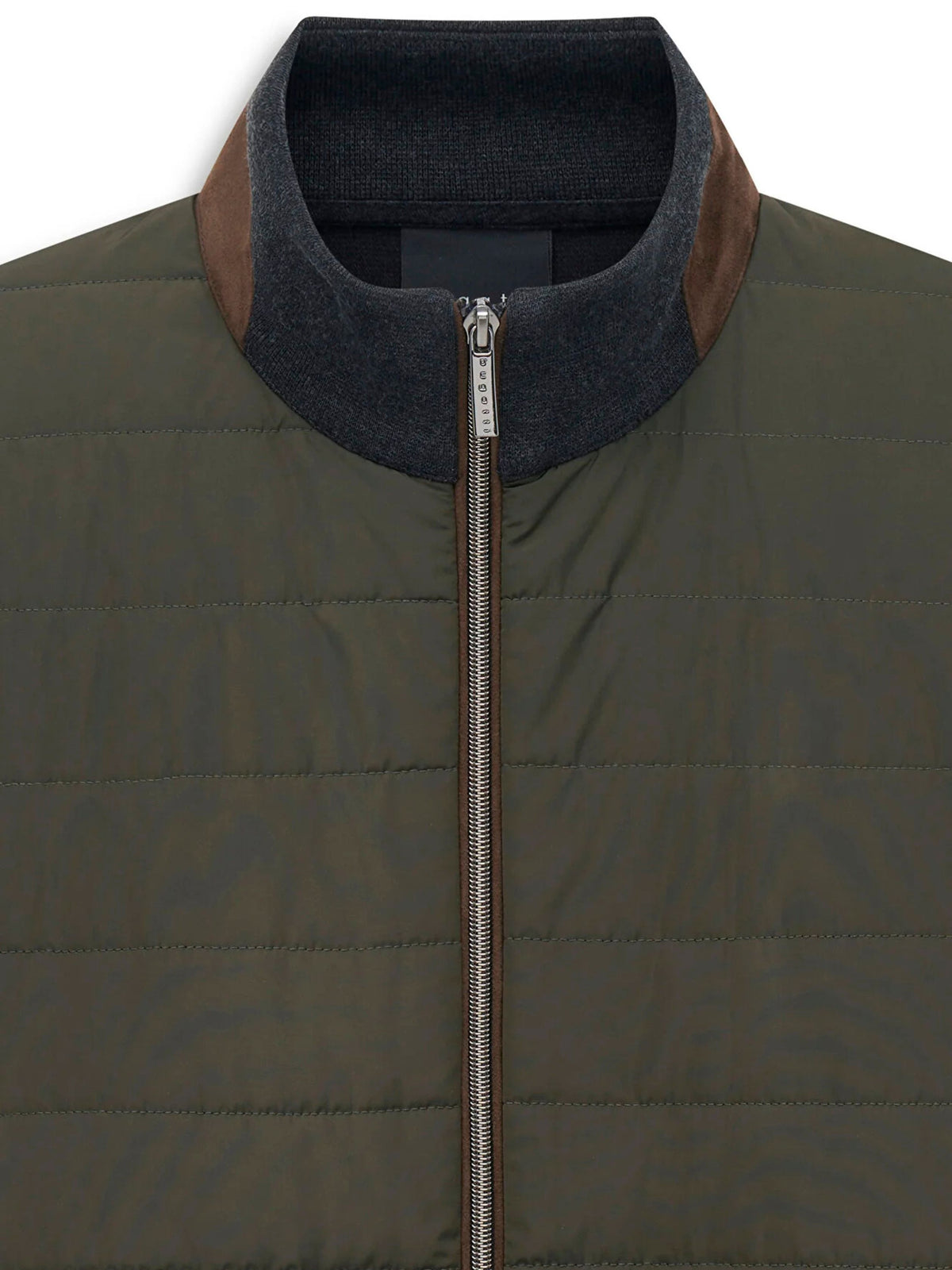 BUGATTI GREY AND GREEN ZIP THROUGH JACKET