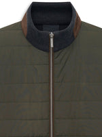 BUGATTI GREY AND GREEN ZIP THROUGH JACKET
